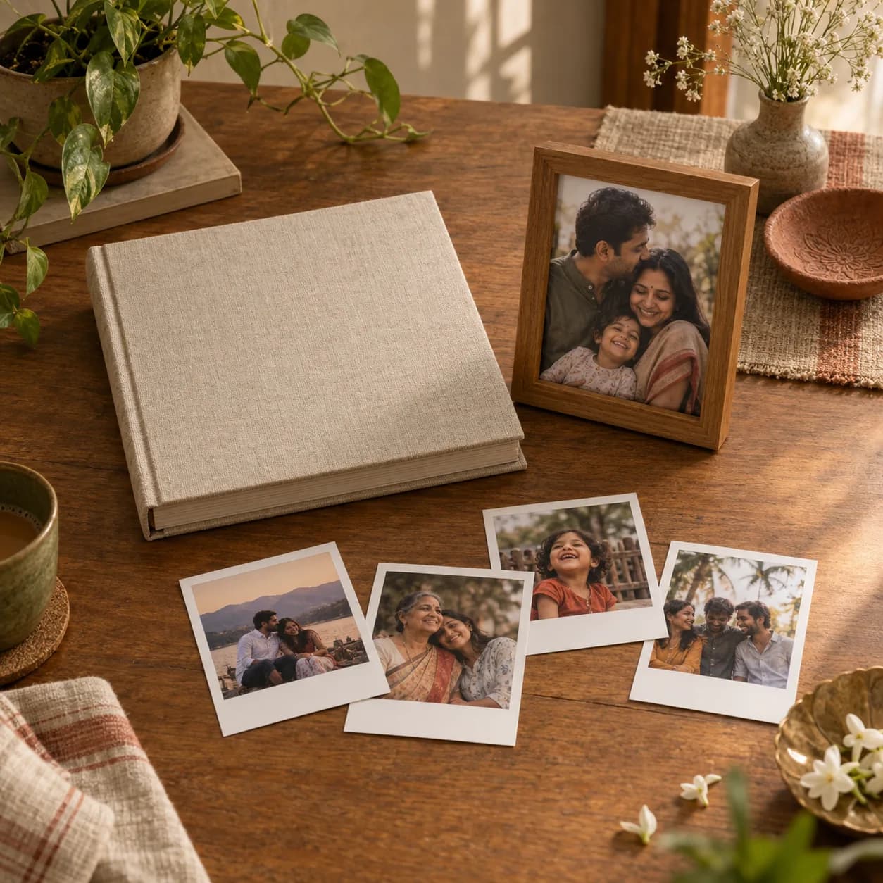 Choose what you want — A scrapbook, polaroids, a frame or one of the smaller keepsakes. Not sure which? Tell us who it is for and what the occasion is, and we will tell you what usually works.